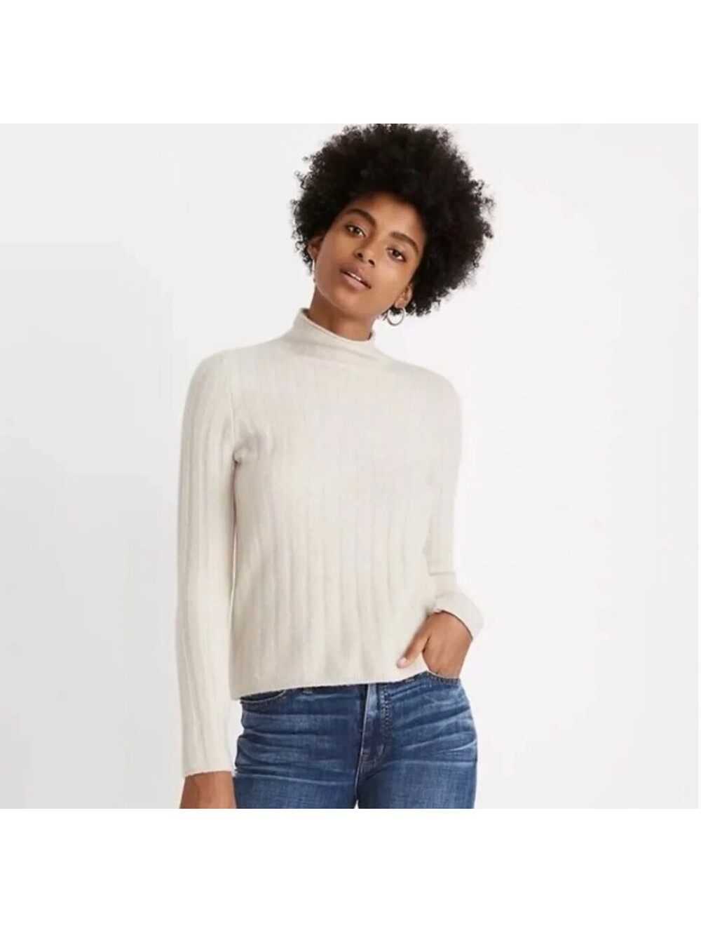 Madewell Evercrest Sweater Women's Mock Neck Sweater Size XS